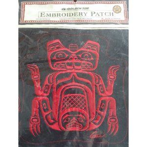 Golden Top Beaver Totem Embroidery Patch